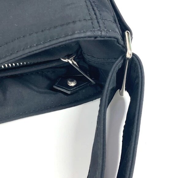 HERMES Acapulco Basas MM Bag Crossbody Shoulder Bag Nylon Black - Picture 9 of 15